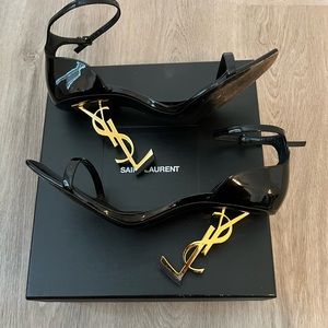 Black YSL Signature Heels